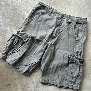 Grey Wrangler Cargo Shorts